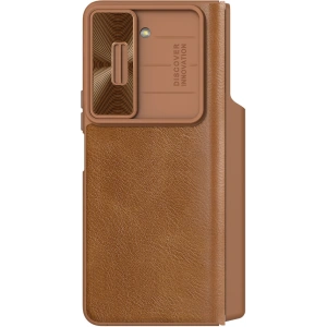 Hurtownia GSM - Etui cu clapetă Nillkin Qin Leather Pro cu protecție pentru camera Samsung Galaxy Z Fold 5, maro - NLK1182 - {ean13} - Hurt