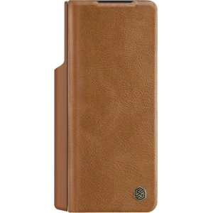 Wholesale Nillkin Qin Leather Pro with camera cover Samsung Galaxy Z Fold 5 brown - NLK1182 - {ean13} - Hurt