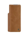 Wholesale Nillkin Qin Leather Pro with camera cover Samsung Galaxy Z Fold 5 brown - NLK1182 - {ean13} - Hurt