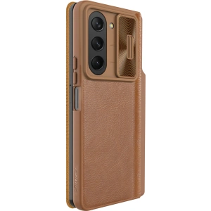 Wholesale Nillkin Qin Leather Pro with camera cover Samsung Galaxy Z Fold 5 brown - NLK1182 - {ean13} - Hurt