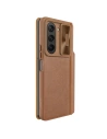 Hurtownia GSM - Etui z klapką Nillkin Qin Leather Pro z osłoną aparatu Samsung Galaxy Z Fold 5 brązowe - NLK1182 - {ean13} - Hurt