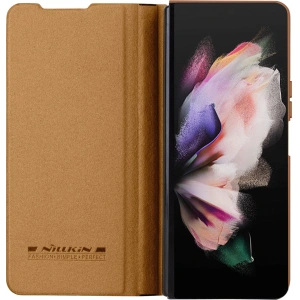 Wholesale Nillkin Qin Leather Pro with camera cover Samsung Galaxy Z Fold 5 brown - NLK1182 - {ean13} - Hurt
