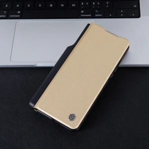 Wholesale Nillkin Qin Leather Pro with camera cover Samsung Galaxy Z Fold 5 brown - NLK1182 - {ean13} - Hurt