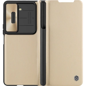 Wholesale Nillkin Qin Leather Pro with camera cover Samsung Galaxy Z Fold 5 gold - NLK1183 - {ean13} - Hurt