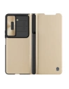 Hurtownia GSM - Etui cu capac Nillkin Qin Leather Pro cu protecție pentru cameră Samsung Galaxy Z Fold 5 aurie - NLK1183 - {ean13} - Hurt