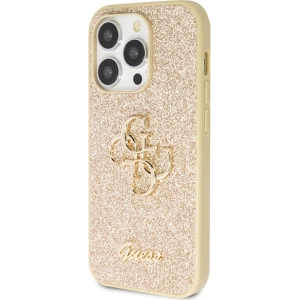 Hurtownia GSM - Etui Guess GUHCP14LHG4SGD Apple iPhone 14 Pro hardcase Glitter Script Big 4G auriu/gold - GUE2767 - {ean13} - Hurt