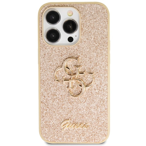 Etui Guess GUHCP14LHG4SGD Apple iPhone 14 Pro hardcase Glitter Script Big 4G złoty/gold