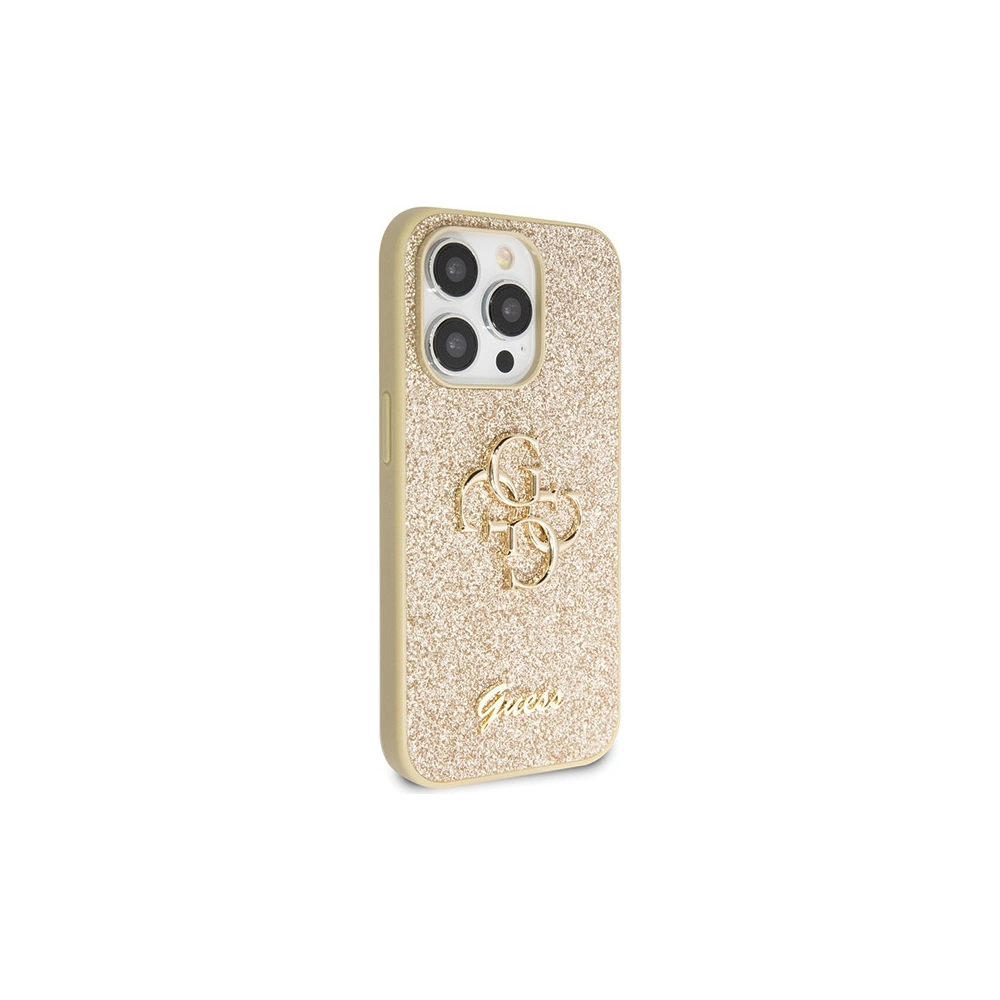Hurtownia GSM - Case Guess GUHCP14LHG4SGD Apple iPhone 14 Pro Hardcase Glitter Script Big 4G gold - GUE2767 - {ean13} - Hurt