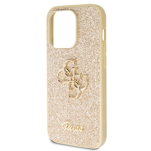 Etui Guess GUHCP14LHG4SGD Apple iPhone 14 Pro hardcase Glitter Script Big 4G złoty/gold