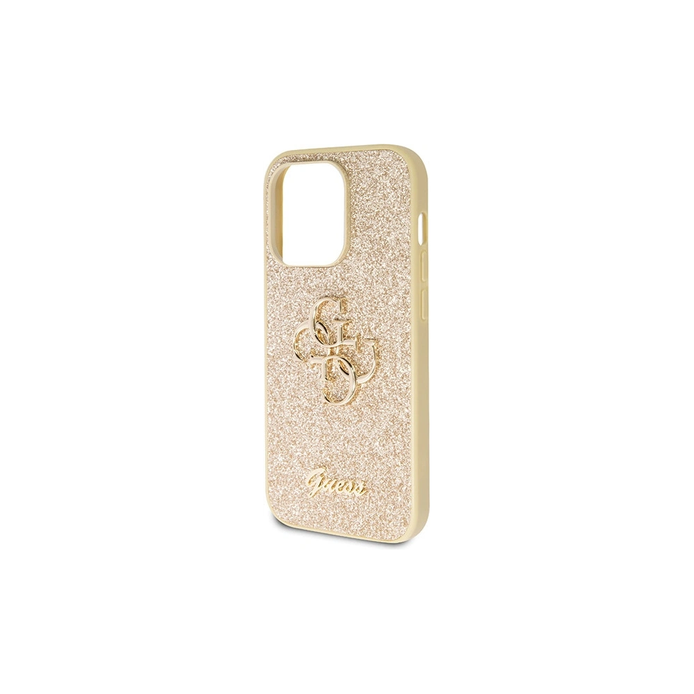 Hurtownia GSM - Etui Guess GUHCP14LHG4SGD Apple iPhone 14 Pro keménytok Glitter Script Big 4G arany - GUE2767 - {ean13} - Hurt