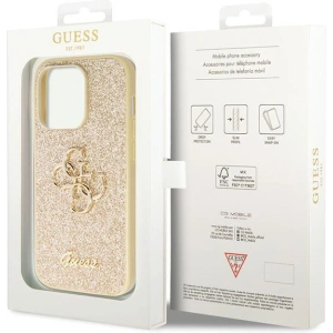 Hurtownia GSM - Etui Guess GUHCP14LHG4SGD Apple iPhone 14 Pro hardcase Glitter Script Big 4G auriu/gold - GUE2767 - {ean13} - Hurt