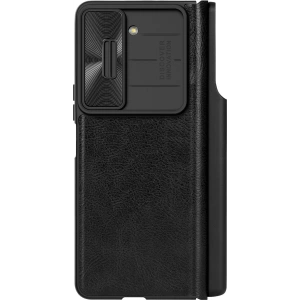 Hurtownia GSM - Etui cu clapetă Nillkin Qin Leather Pro cu protecție pentru cameră Samsung Galaxy Z Fold 5 negru - NLK1184 - {ean13} - Hurt