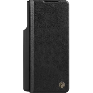 Hurtownia GSM - Etui cu clapetă Nillkin Qin Leather Pro cu protecție pentru cameră Samsung Galaxy Z Fold 5 negru - NLK1184 - {ean13} - Hurt