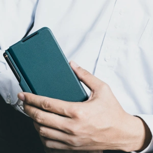 Wholesale Nillkin Qin Leather Pro with camera cover Samsung Galaxy Z Fold 5 black - NLK1184 - {ean13} - Hurt
