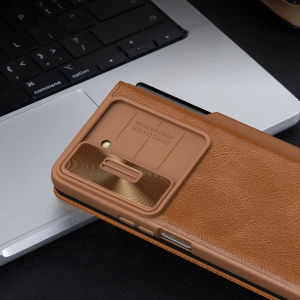 Wholesale Nillkin Qin Leather Pro with camera cover Samsung Galaxy Z Fold 5 black - NLK1184 - {ean13} - Hurt