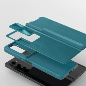 Wholesale Nillkin Qin Leather Pro with camera cover Samsung Galaxy Z Fold 5 black - NLK1184 - {ean13} - Hurt