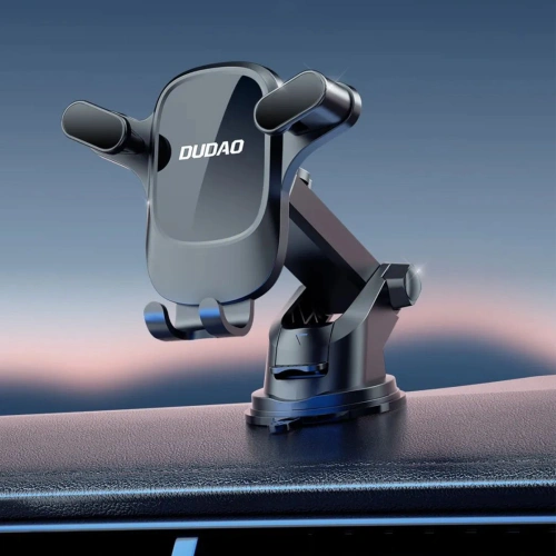 Uchwyt samochodowy grawitacyjny na kokpit Dudao F5 Pro czarny