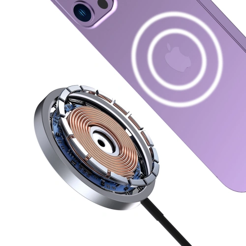 Ładowarka indukcyjna Dudao A12XS MagSafe USB-C, 15W czarna