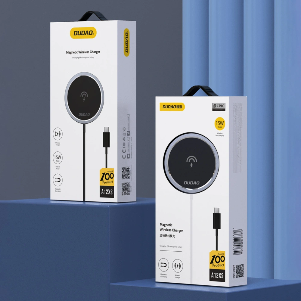 Hurtownia GSM - Indukční nabíječka Dudao A12XS MagSafe USB-C, 15W černá - DDA273 - {ean13} - Hurt