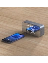 Hurtownia GSM - Bezdrátový reproduktor Dudao Y17 hodinky, budík, 1200mAh, AUX, FM, BT 5.3 stříbrný - DDA277 - {ean13} - Hurt