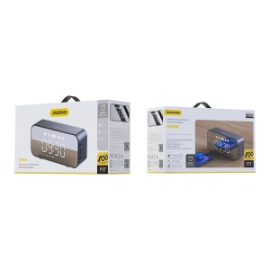 Hurtownia GSM - Bezdrátový reproduktor Dudao Y17 hodinky, budík, 1200mAh, AUX, FM, BT 5.3 stříbrný - DDA277 - {ean13} - Hurt