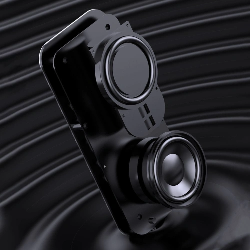 Bezprzewodowy głośnik Dudao Y17 zegarek, budzik, 1200mAh, AUX, FM, BT 5.3 srebrny