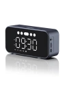 Hurtownia GSM - Bezdrátový reproduktor Dudao Y17 hodinky, budík, 1200mAh, AUX, FM, BT 5.3 stříbrný - DDA277 - {ean13} - Hurt