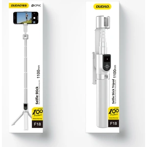 Hurtownia GSM - Selfie-Stick und Stativ Dudao F18W BT-Fernbedienung weiß - DDA278 - {ean13} - Hurt
