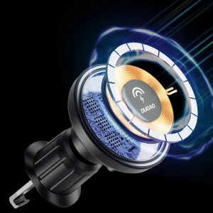 Hurtownia GSM - Magnetický automobilový držák Dudao F12MAX s indukční nabíječkou na ventilační mřížku MagSafe 15W černý - DDA285 - {ean13} - Hurt