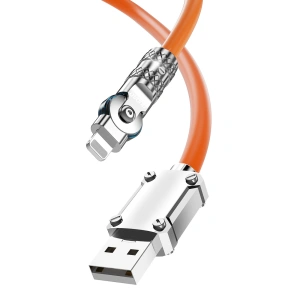 Hurtownia GSM - Kabel úhlový Dudao L24AL USB-A / Lightning 30W, 1 m oranžový - DDA289 - {ean13} - Hurt