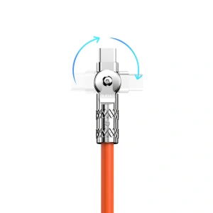 Hurtownia GSM - Kabel úhlový Dudao L24AL USB-A / Lightning 30W, 1 m oranžový - DDA289 - {ean13} - Hurt