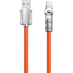 Hurtownia GSM - Kabel kątový Dudao L24AC USB-A / USB-C 120W, 1m oranžový - DDA290 - {ean13} - Hurt
