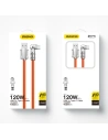 Hurtownia GSM - Kabel kątový Dudao L24AC USB-A / USB-C 120W, 1m oranžový - DDA290 - {ean13} - Hurt