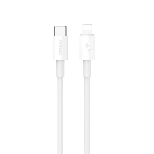 Kabel Dudao L6W USB-C / Lightning 30W, PD, 1m  biały