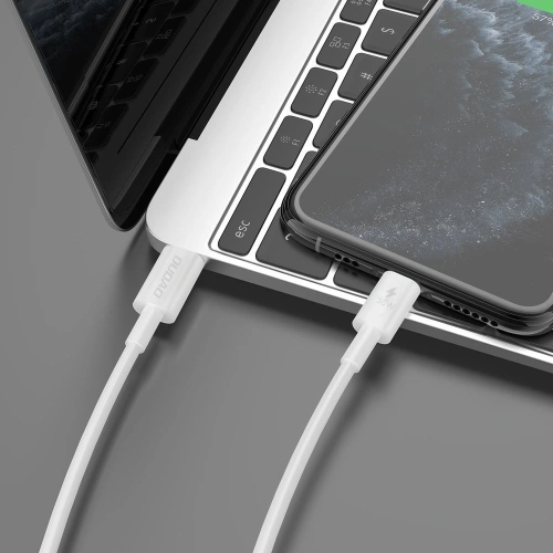 Kabel Dudao L6W USB-C / Lightning 30W, PD, 1m  biały