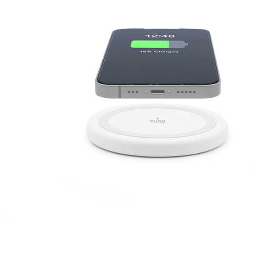 Puro Distributor - 8018417440854 - PUR725 - PURO Wireless Charging Station QI 10W (white) - B2B homescreen