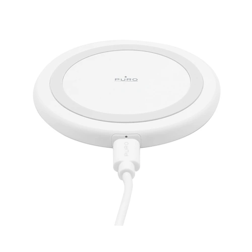 Ładowarka indukcyjna PURO Wireless Charging Station QI 10W (biała)