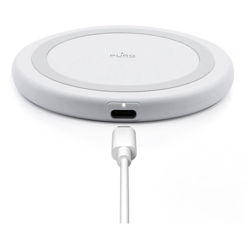 Ładowarka indukcyjna PURO Wireless Charging Station QI 10W (biała)