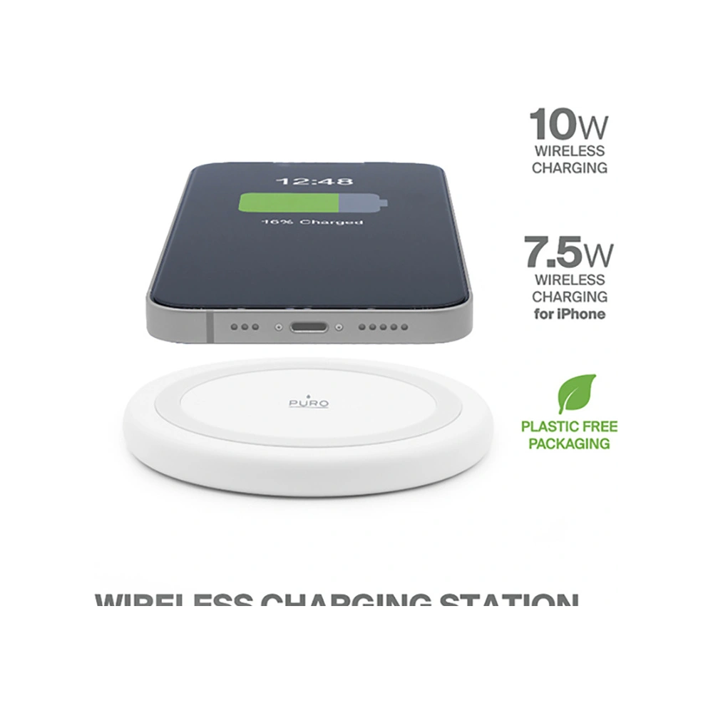 Hurtownia GSM - Indukční nabíječka PURO Wireless Charging Station QI 10W (bílá) - PUR725 - {ean13} - Hurt