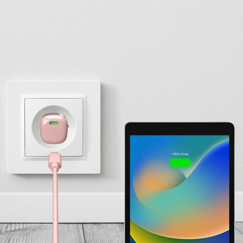 Ładowarka sieciowa PURO MiniPro Wall Charger GaN USB-C 20W PD (różowy)