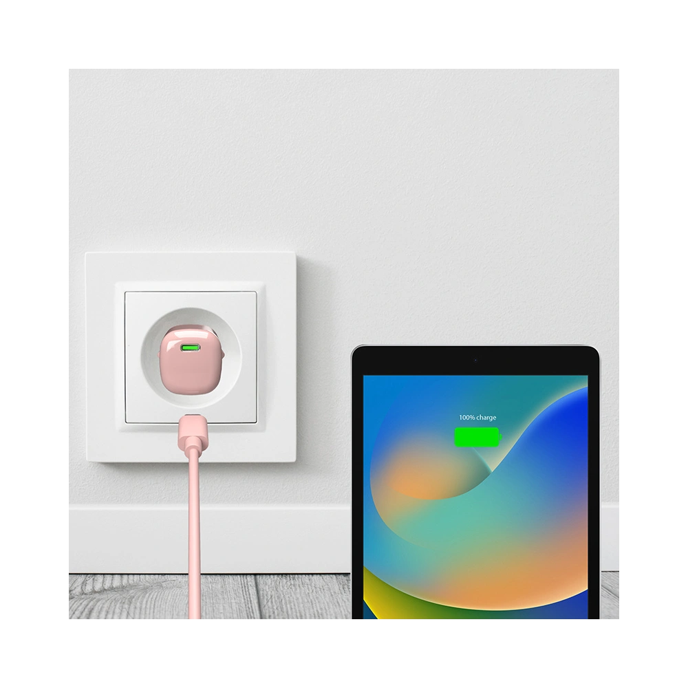 Hurtownia GSM - Síťová nabíječka PURO MiniPro Wall Charger GaN USB-C 20W PD (růžová) - PUR729 - {ean13} - Hurt