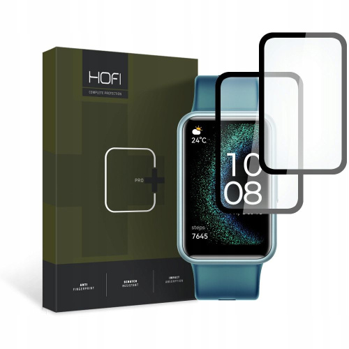 Hurtownia Hofi - 9319456605037 - HOFI402 - Szkło hybrydowe Hofi Hybrid Pro+ Huawei Watch Fit SE Black [2 PACK] - B2B homescreen