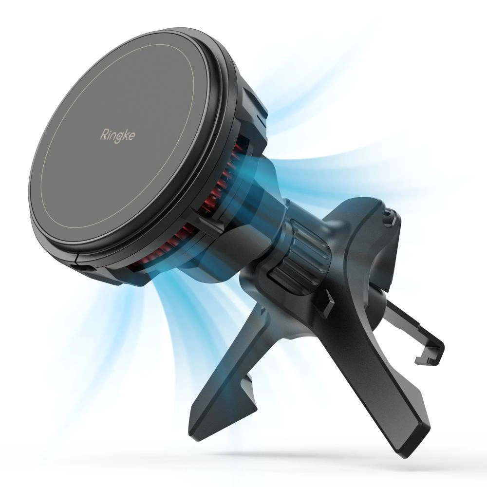 Hurtownia GSM - Uchwyt auto pentru grila de ventilație Ringke Peltier Magnetic cu încărcător Black - RGK1828 - {ean13} - Hurt
