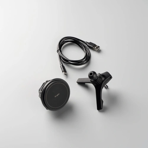 Uchwyt samochodowy do kratki nawiewu Ringke Peltier Magnetic z ładowarką Black