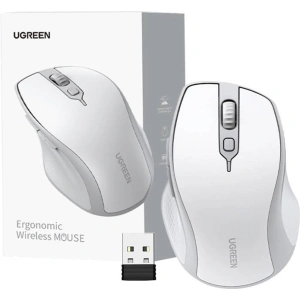 Hurtownia GSM - Mysz bezprzewodowa UGREEN MU101 2.4G/BT (biała) - UGR1680 - {ean13} - Hurt
