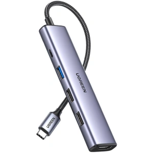Hurtownia GSM - Adaptér UGREEN CM478 hub USB-C na HDMI, USB-A 3.0, 2xUSB-A 2.0, PD - UGR1685 - {ean13} - Hurt