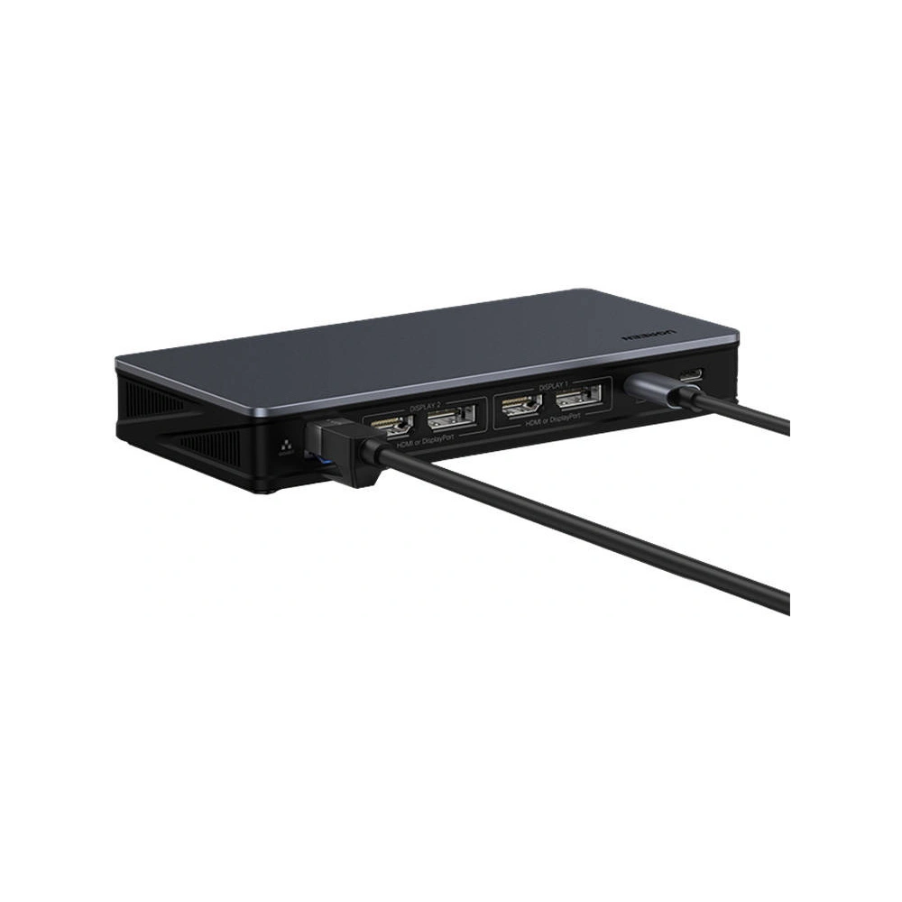 Hurtownia GSM - Adaptér UGREEN CM615 hub USB-C na 2xUSB-A, USB-C 3.1, 2xHDMI, 2xDP, SD/TF, RJ45 - UGR1686 - {ean13} - Hurt