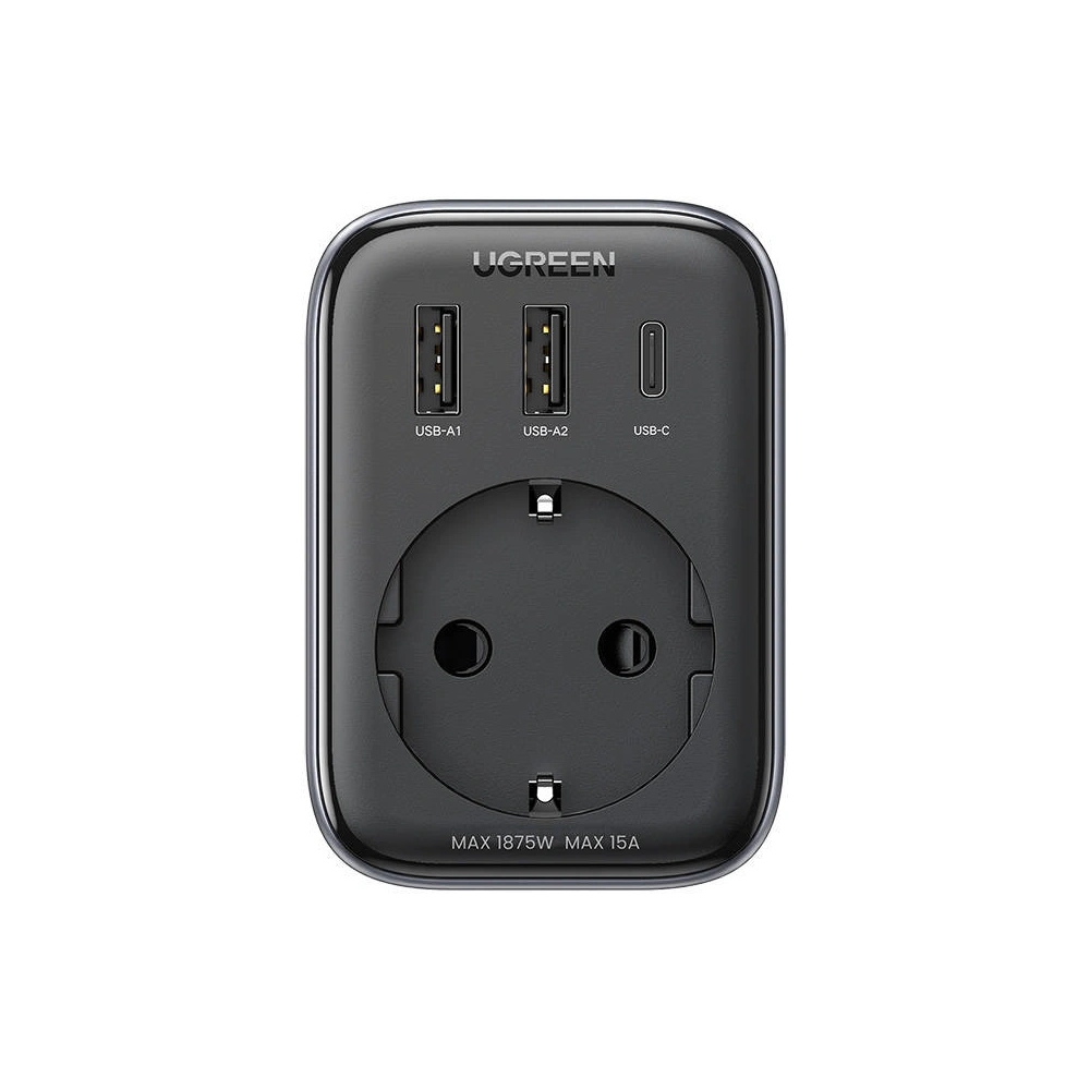 Hurtownia GSM - Adaptér UGREEN CD314 adaptér z EU na US + 2xUSB-A, 1xUSB-C - UGR1687 - {ean13} - Hurt