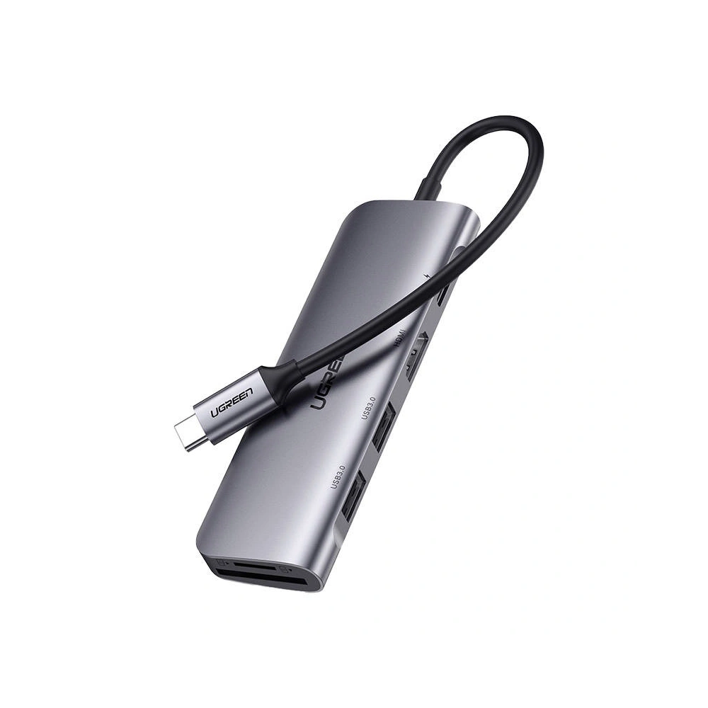 Hurtownia GSM - UGREEN CM195 USB-C HDMI hub adapter, 2xUSB-A 3.0, SD/TF, PD - UGR1688 - {ean13} - Hurt