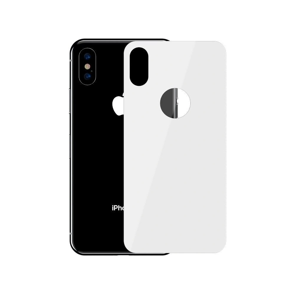 Wholesale Baseus 0.3mm Back Glass iPhone XS/X White - BSU214WHT - {ean13} - Hurt